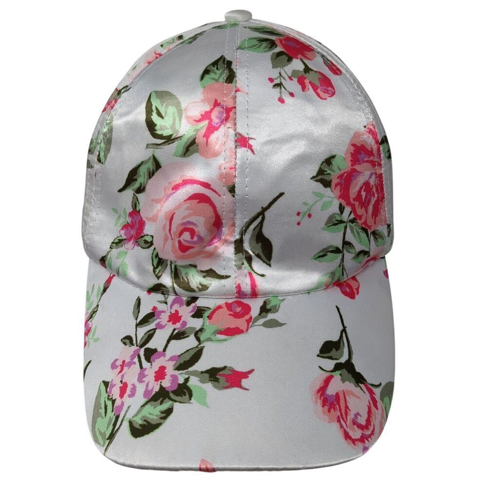 Unbranded Strapback Hat Multi One Size Adjustable Floral Print 6 Panel